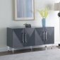 Anastasia Buffet 320 in Grey Lacquer by Meridian