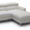 1281b Sectional Sofa in White Full Leather by J&M