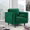 Emily Sofa 625 in Green Velvet Fabric by Meridian w/Options