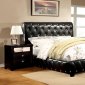 Juilliard CM7056BK Bedroom in Black w/Leatherette Bed & Options