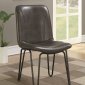 Chambler 130083 Set 4 of Dining Chairs in Grey Leatherette