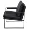 Rosalind Accent Chair Set of 2 903021 Black Leatherette -Coaster