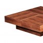 Abby Square Coffee Table in Walnut w/Options by Whiteline