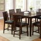 CM3318PT Reyes II 5Pc Counter Height Dining Set in Walnut