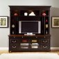 Chocolate & Cherry Two-Tone Finish Entertainment Unit