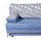 Europa Sofa Bed Convertible in Blue Fabric by Mobista