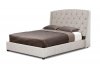 Ipswich Platform Bed in Beige Linen Fabric - Wholesale Interiors