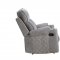 Aulada Motion Sofa 56900 in Gray Fabric by Acme w/Options