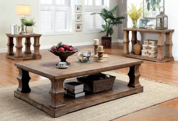 Granard CM4457C Coffee Table w/Natural Wooden Top & Options [FACT-CM4457C-Granard]