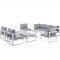 Fortuna 10Pc Patio Sectional Set by Modway Choice of Color