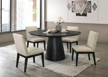 Froja Dining Table DN01802 in Black by Acme w/Optional Chairs [AMDS-DN01802 Froja]