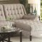 Natalia Sectional Sofa 503777 in Dove Grey Fabric by Coaster