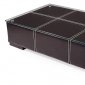 Modern Coffee Table with Faux Leather Upholstery