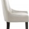 Demi Dining Chair 723 Set of 2 Cream Velvet Fabric by Meridian