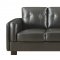 504461 Sawyer Sofa in Charcoal Bonded Leather by Coaster