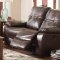 Holloway 601631 Motion Sofa in Dark Brown by Coaster w/Options