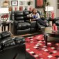 185500 Orleans Reclining Sofa in Black PU by Chelsea w/Options