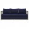 Aura Outdoor Patio Sofa 2923 in Gray & Navy by Modway w/Options