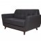 Luray Sofa LL90DGRW in Dark Grey Wool by LeisureMod w/Options