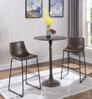 Oswego Pub Table 3Pc Set 100064 by Coaster w/Bar Stools