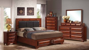 B2700G Bedroom in Oak w/2 Drawer Bed & Optional Casegoods [EGBS-B2700G-JD-2DR]