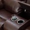 Hughes Reclining Sofa CM6312 in Brown Leather Match w/Options