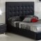 Penelope Black Bedroom by ESF w/Oversized Headboard & Options