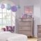 Caroline 400890 Kids Bedroom 4Pc Set in Metallic Lilac w/Options