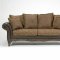 Chocolate Fabric Classic Sofa & Loveseat Set w/Optional Chaise