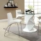 CM8335WH-RPT Halava III White 5Pc Counter Height Dinette Set