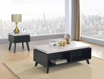 Magna 3Pc Coffee & End Tables Set 81095 in Black by Acme [AMCT-81095-Magna]