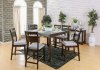 Joinville CM3985PT Counter Height 5Pc Dinette Set in Dark Walnut