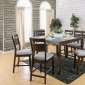 Joinville CM3985PT Counter Height 5Pc Dinette Set in Dark Walnut