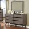 Barney 5Pc Bedroom Set CM7272GY in Gray Fabric w/Options