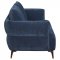 Lively Sofa & Loveseat Set 509041 in Blue Chenille by Coaster