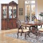 Brown Finish Classic 7Pc Dining Set w/Optional Buffet & Chairs