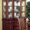 Distressed Cherry Finish Dining Furniture W/Carved Details