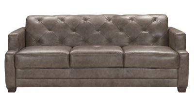 Mendoza Sofa Bed 54198 Mi Piace in Dove Gray Genuine Leather