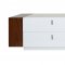 Stephanie TV Unit in White & Walnut by Whiteline Imports