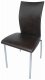 Brown Bonded Leather Set of 4 Modern Dining Chairs