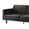 Qinven Adjustable Sofa LV00086 in Dark Brown Velvet by Acme