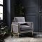 Mila Sofa 678 in Grey Velvet Fabric by Meridian w/Options