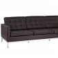 Loft Leather Sofa in Brown by Modway w/Options