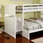 CM-BK922F Appenzell Twin/Full Bunk Bed in White