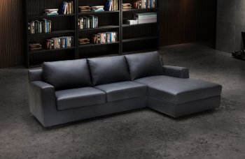 Elizabeth Sectional Sofa Sleeper in Premium Leather by J&M [JMSS-Elizabeth]