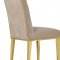 Capri Dining Chair 716 Set of 2 Beige Velvet Fabric by Meridian