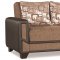 Mondo Sofa Bed Convertible in Brown Fabric by Casamode w/Options