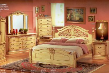 Natural Finish Classic Bedroom w/Optional Casegoods [MABS-Oleanna]