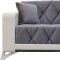 Venedik Sofa Bed in Gray Fabric by Casamode w/Options