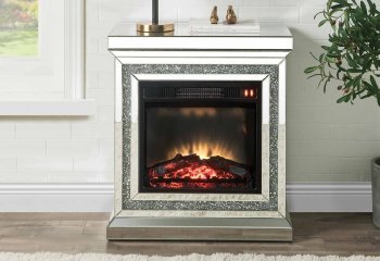 Noralie Electric Fireplace 90868 in Mirrored by Acme [AMFP-90868 Noralie]